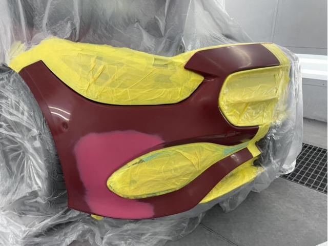 フロントバンパー修理 ベンツC220d 3CA-206004C R6年式 ご新規様 初来店 大阪市 車検 修理 鈑金 塗装 事故修理 パーツ持込取付 西成区 阿倍野区 住吉区 住之江区