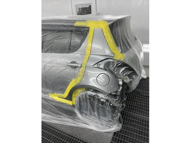 左リヤ廻り修理 スイフト DBA-ZC72S H26年式 ご新規様 初来店 大阪市 車検 修理 鈑金 塗装 事故修理 パーツ持込取付 西成区 阿倍野区 住吉区 住之江区
