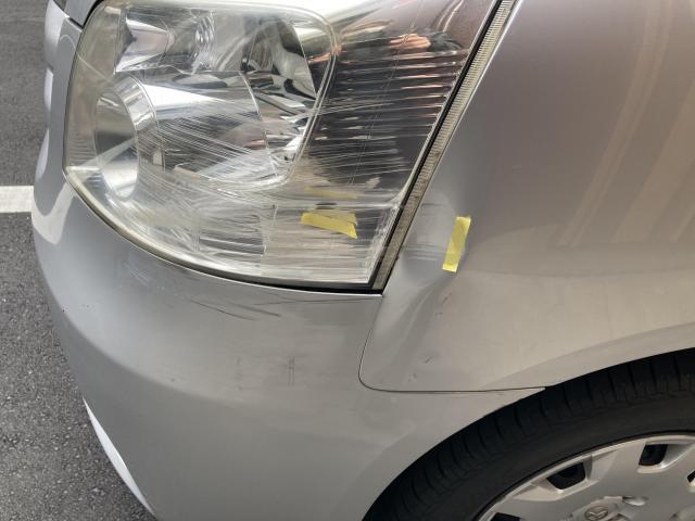 左フロント廻り修理　ノア　ＤＢＡ－ＺＲＲ７０Ｇ　ご新規様　初来店　大阪市　車検　修理　鈑金　塗装　事故修理　パーツ持込取付　西成区　阿倍野区　住吉区　住之江区　