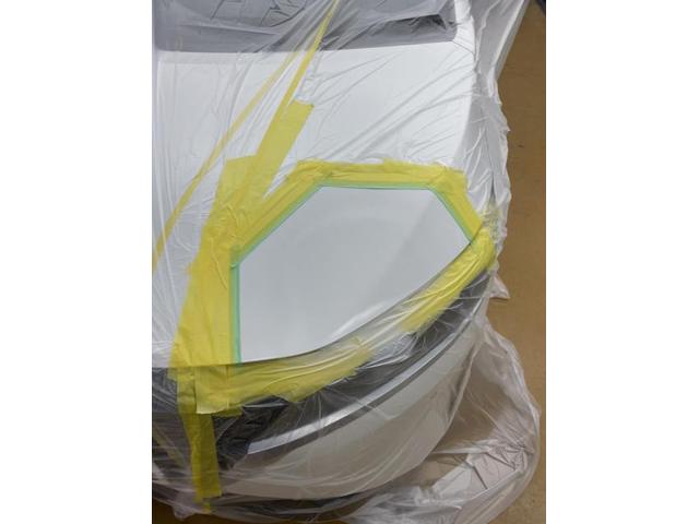 フロントフード修理　ノートeパワー　６ＡＡ－Ｅ１３　Ｒ５年式　ご新規様　初来店　大阪市　車検　修理　鈑金　塗装　事故修理　パーツ持込取付　西成区　阿倍野区　住吉区　住之江区　