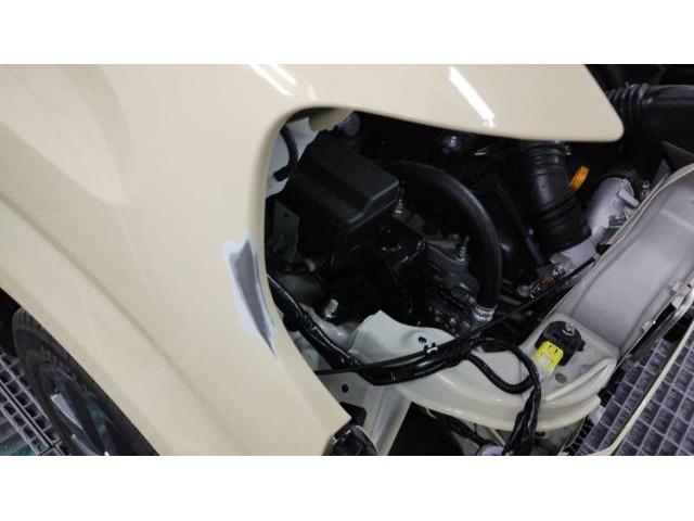 フロント廻り修理　スペーシアギア　４ＡＡ－ＭＫ５３Ｓ　Ｒ５年式　ご新規様　初来店　大阪市　車検　修理　鈑金　塗装　事故修理　パーツ持込取付　西成区　阿倍野区　住吉区　住之江区　