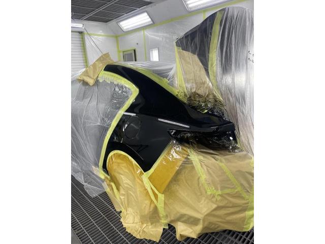 マツダ　マツダ３　セダン　クオータ修理　キズ・へこみ直し　板金塗装　現物修理