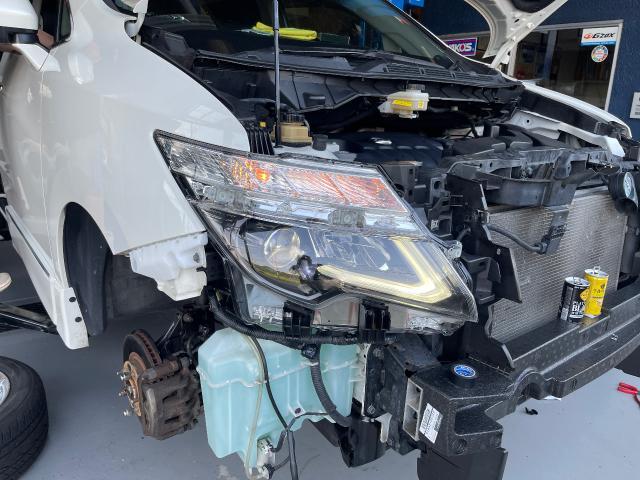 日産　エルグランド　カスタム 後期フェイス　車検・整備・修理・メンテナンス・タイヤ交換・持込パーツ取付　大歓迎　南丹市　亀岡市　西京区　京都府