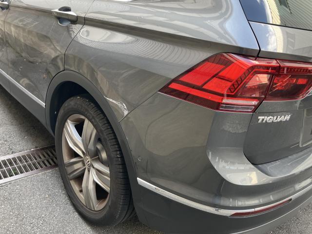 フォルクスワーゲン　ティグアン　板金・外装補修　右リヤクォーター　京都府　京都市　輸入車　外車　修理　車検　メンテナンス　カスタム　タイヤ交換　宇治市　長岡京市　亀岡市　大津市　草津市　守山市　栗東市　茨木市　高槻市　奈良市