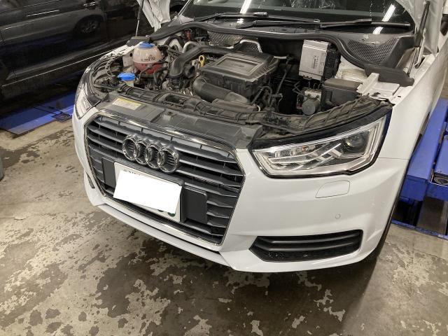 アウディ　Ａ１　エンジン関連修理・整備　チェックランプ　警告灯　京都府　京都市　輸入車　外車　修理　車検　メンテナンス　カスタム　タイヤ交換　宇治市　長岡京市　亀岡市　大津市　草津市　守山市　栗東市　茨木市　高槻市　奈良市