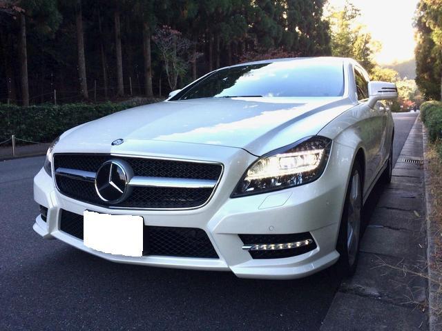 メルセデス・ベンツCLS350シューティングブレーク　排気音センサー交換