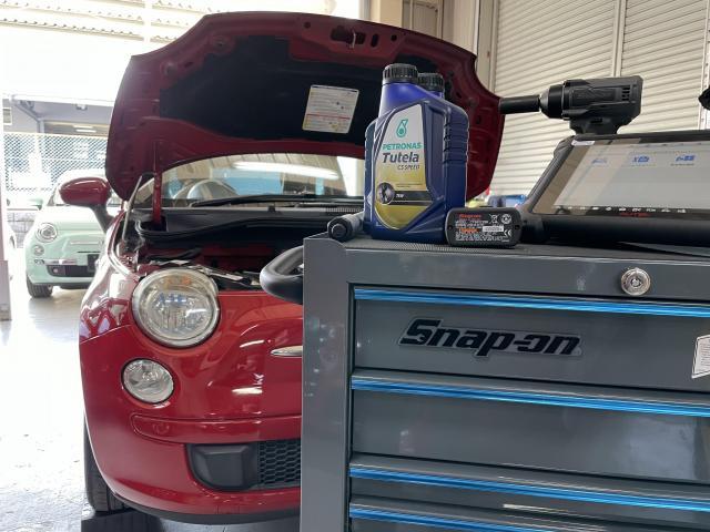 FIAT フィアット 500 アバルト 595 デュアロジックオイル交換 FIAT フィアット 500 アバルト 595 デュアロジックオイル交換