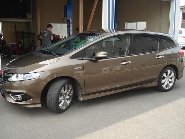 山形県酒田市ジャックロード、部品持込み作業、ホンダ・ジェイド（ＦＲ４）キーレス連動サウンド取付。