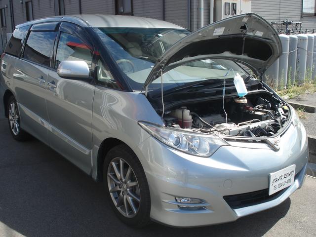 山形県酒田市、部品持込大歓迎ジャックロード、トヨタ・エスティマにワコーズのＲＥＣＳとパワーエアコンプラスＰＡＣを施工。