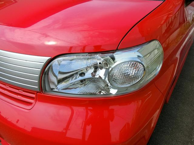 ポルテ、ヘッドライトスチーマー施工