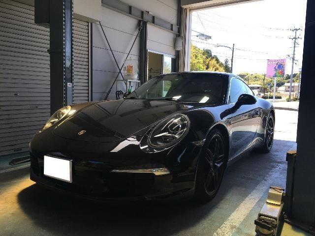 ポルシェ 911 カレラ 991 タイヤ ホイール 組み替え 交換 いわき 小名浜 輸入車 外車 修理 整備 メンテナンス