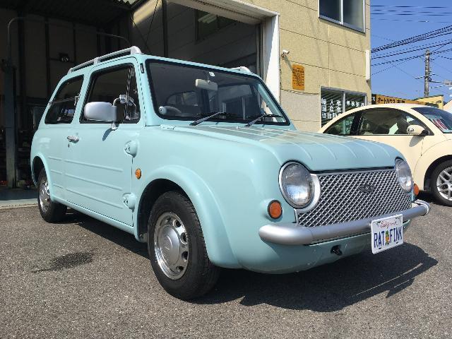 日産　旧車　レストア　パオ　鈑金塗装　整備　クリーニング　いわき市　鹿島町